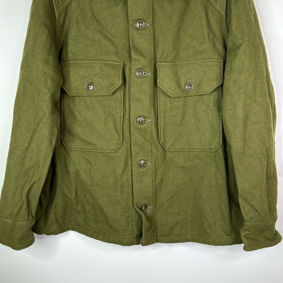 Vintage Army Wool Field Long Sleeve Button Down Shirt 55-S-2515 1953 Medium - Picture 3 of 8